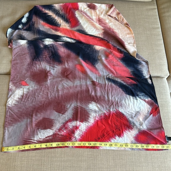 Club Monaco Silk Abstract Pattern Scarf - Picture 4 of 4